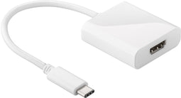 Wentronic USB-C/HDMI - Adapter - 4K 3D ondersteuning - Wit