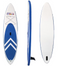 Aquaparx Opblaasbaar SUP Board 330 cm Wit/Blauw – Complete Set met Peddel en Draagtas