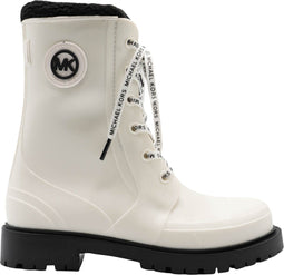 Michael Kors Montaigne Rainboot - Dames Regenlaarzen - Warm gevoerd - Wit - Maat 38.5