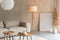 Zuiver Fan Vloerlamp/ Staande driepoot lamp Bamboo - Wit