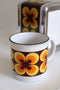 CABANAZ - mok, Ramona, retro, keramiek, TEA/COFFEE MUG, 250 ml, geel