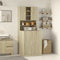 vidaXL - Wasmachinekast - 70,5x24x90 - cm - sonoma - eikenkleurig