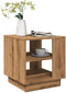 vidaXL - Salontafel - 40x40x43 - cm - bewerkt - hout - artisanaal - eikenkleurig