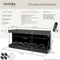 tectake® Luciano - Elektrische Wandhaard - 900W & 1800W - Afstandsbediening & App - 3D Vlammen - Zwart