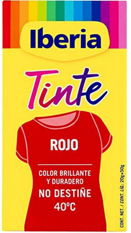 Clothes Dye Tintes Iberia Red 70 g