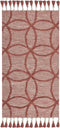 KIRSEHIR - Laagpolig vloerkleed - Rood - 80 x 150 cm - Katoen