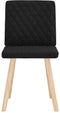 vidaXL - Eetkamerstoelen - 2 - st - stof - zwart