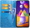 iMoshion Hoesje Geschikt voor Samsung Galaxy M31s Hoesje Met Pasjeshouder - iMoshion Mandala Bookcase - Turquoise