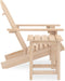 vidaXL - Tuinstoel - Adirondack - met - tafel - massief - vurenhout