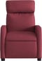 Fauteuil verstelbaar stof wijnrood