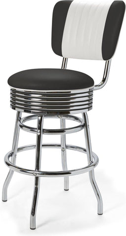 Bel Air Retro Barkruk BS-29-66-CB Zwart