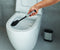 Metaltex Cleany - Toiletborstel met houder - WC Borstel - RVS - Incl. bevestigingsmateriaal voor aan de muur - 13x8x47 cm