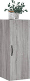 vidaXL - Wandkast - 34,5x34x90 - cm - bewerkt - hout - grijs - sonoma - eikenkleurig