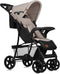 Lionelo Emma Plus - Buggy - Lichte en Duurzame Kinderwagen - 5-Punts Gordel - Rugleuningverstelling tot Ligpositie - Verlengd Luifel met Venster - Grote Mand - Praktische Tas en Organizer - Schokdempers - Beige