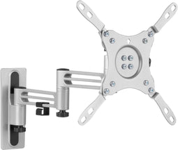 Tv muurbeugel voor 13-43 inch scherm - Compact - Full-motion - Tot 15kg - Zilver