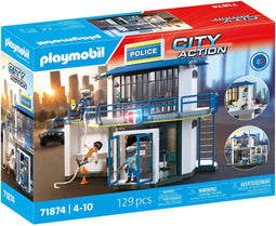 PLAYMOBIL - 71874 - Politiebureau met Onderzoekskamer - Inclusief 3 figuren