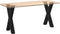 vidaXL - Eettafelpoten - 2 - st - X-vormig - 50x(72-73) - cm - staal - zwart