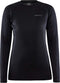 Craft Core Warm Baselayer Shirt - Dames - Thermo - Zwart - Maat XL