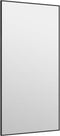 vidaXL - Deurspiegel - 40x80 - cm - glas - en - aluminium - zwart