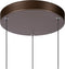 Lucide MARGARY - Hanglamp - Ø 28 cm - 3x4W Dimbaar 2700K - Koffie