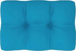 vidaXL - Palletkussen - 60x40x12 - cm - stof - blauw