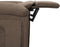 vidaXL Fauteuil verstelbaar stof taupe