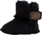 Warmbat Hay - Babysloffen - Merino wol - Zwart - Maat 18/19