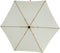 MASCOT ONLINE Hangende Parasol - Zweefparasol - Houtlook - 300 cm breed - Crème
