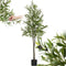 tectake® Kunstmatige Olijfboom Oleand - Kunstplant - Realistische Bladeren en Olijven - Ø40xH180 cm