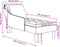 vidaXL - Chaise - longue - kussen - en - rechterarmleuning - kunstleer - donkergrijs