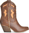 PS Poelman Dixie - Cowboylaarzen - Western hak 7 cm - Bruin - Maat 38