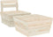 vidaXL - Hoekbank - sectioneel - pallet - geïmpregneerd - vurenhout