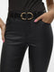 VERO MODA VMSEVEN NW SS SMOOTH COATED PANTS NOOS - Dames Broek - Slim Fit - Gecoat effect - Maat XXL X L32