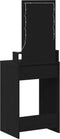 vidaXL - Makeup - Tafel - met - LED - Verlichting - - - Zwart - Eik, - 50x41x140 - cm