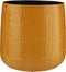 Mica Decorations Floyd Ronde Bloempot - H30 x Ø32 cm - Keramiek - Oker