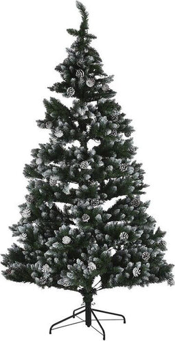 Kerstboom DKD Home Decor LED Licht Groen Metaal Polyethyleen 130 x 130 x 218 cm