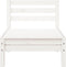 vidaXL - Tuinbank - 3-zits - met - voetenbank - massief - grenenhout - wit