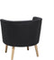 ODENZEN - Fauteuil - Zwart - Polyester