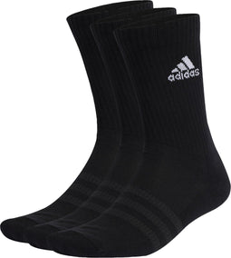 adidas Sportswear - Gevoerde Sokken - Demping onder hiel en tenen - Zwart (3 paar)