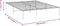 vidaXL - Bedframe - metaal - wit - 160x200 - cm
