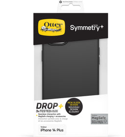 Otterbox iPhone 14 Plus - Symmetry+ hoesje - MagSafe schokbestendig antimicrobieel zwart