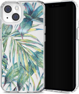 Selencia Hoesje Geschikt voor iPhone 14 Plus Hoesje - Selencia Zarya Fashion Extra Beschermende Backcover - groen