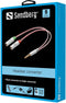 Sandberg Headset converter - Dual naar Single - 3.5mm analoog - Wit