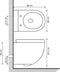 vidaXL - Hangend - toilet - met - verborgen - stortbak - keramiek - zwart
