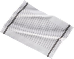 Stripe White - Keukenhanddoek 50x70cm - Set van 3 - Grijs (set3)