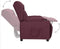 vidaXL Fauteuil verstelbaar stof paars