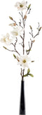 Emerald Kunstbloem Magnolia tak - 75 cm - creme - Kunst zijdebloemen