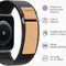 imoshion Nylon Trail bandje - Geschikt voor Apple Watch 1, 2, 3, 4, 5, 6, 7, 8, 9, 10 (42 mm), SE - 38/40/41 mm - Zwart - One Size