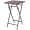 vidaXL - 3-delige - Bistroset - inklapbaar - staal - poly - rattan - bruin