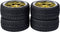 Carson Modellsport 1:10 Straatmodel Complete wielen Wegprofiel Y-spaken Goud, Chroom 4 stuk(s)